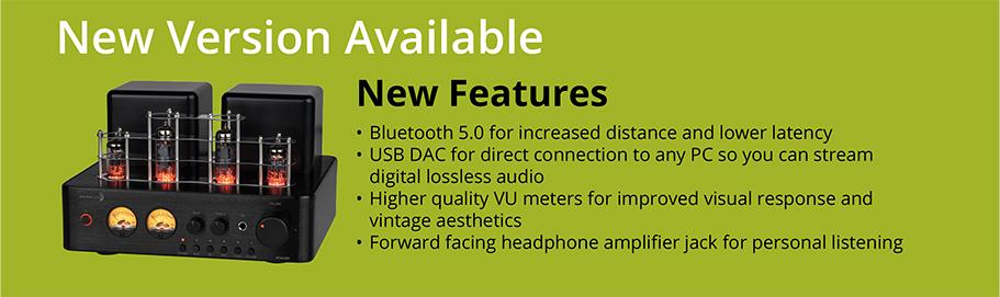 Dayton audio hta20bt hybrid stereo tube amplifier with hotsell bluetooth 4.2 usb aux in headphone sub out